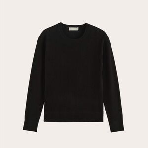 Everlane The Cashmere Crew in Black